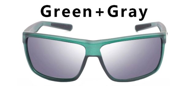 Rinconcito Brand Polarized Sunglasses Men Oversized Flexible Frame Square Male Sun Glasses For Driving Fish Goggle 580P (Frame Color: Without Packing, Lenses Color: C6)