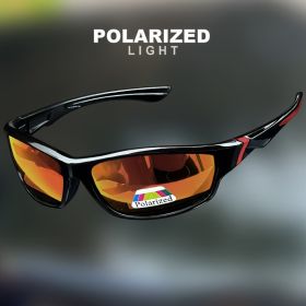 1/3PCS Vintage Sports Sunglasses Men Women Fishing Running Cycling Mountaineering Sport Man Sun Glasses Anti-Glare UV400 (Lenses Color: C3-RED)