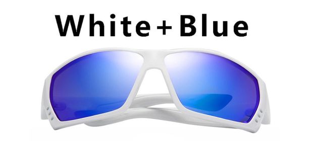 580P Tuna Alley Polarized Sunglasses Men Square Sunglasses For Men Fishing Eyewear Male Driving Sunglasses Oculos Travel Eyewear (Frame Color: With Packing, Lenses Color: C10)