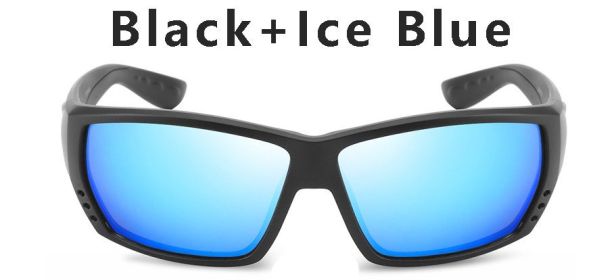 580P Tuna Alley Polarized Sunglasses Men Square Sunglasses For Men Fishing Eyewear Male Driving Sunglasses Oculos Travel Eyewear (Frame Color: Without Packing, Lenses Color: C2)