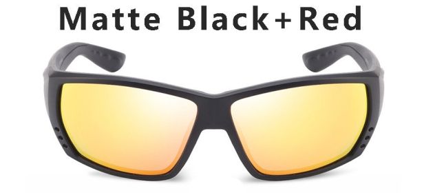 580P Tuna Alley Polarized Sunglasses Men Square Sunglasses For Men Fishing Eyewear Male Driving Sunglasses Oculos Travel Eyewear (Frame Color: With Packing, Lenses Color: C5)