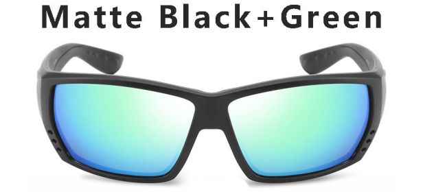 580P Tuna Alley Polarized Sunglasses Men Square Sunglasses For Men Fishing Eyewear Male Driving Sunglasses Oculos Travel Eyewear (Frame Color: With Packing, Lenses Color: C4)