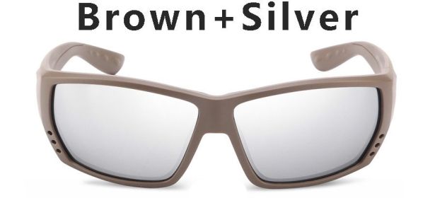 580P Tuna Alley Polarized Sunglasses Men Square Sunglasses For Men Fishing Eyewear Male Driving Sunglasses Oculos Travel Eyewear (Frame Color: With Packing, Lenses Color: C3)