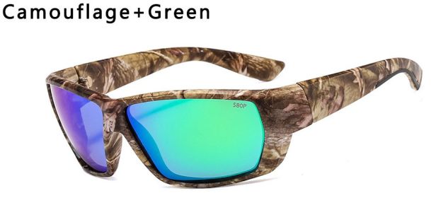 580P Tuna Alley Polarized Sunglasses Men Square Sunglasses For Men Fishing Eyewear Male Driving Sunglasses Oculos Travel Eyewear (Frame Color: Without Packing, Lenses Color: Yi16)